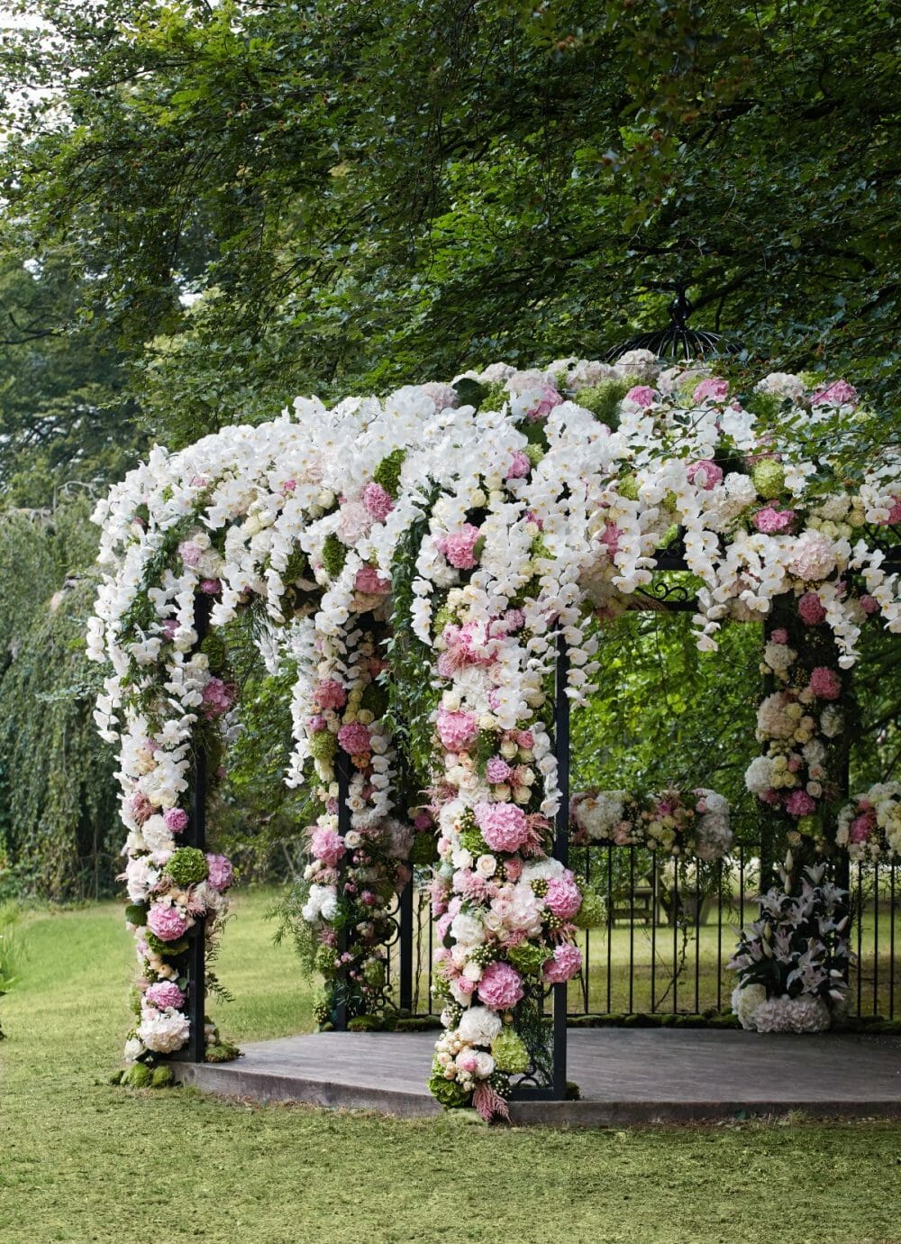 Garden Gazebo full of flowers